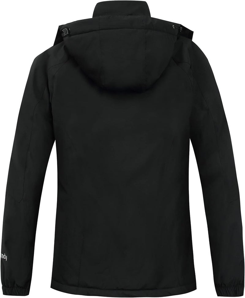 Diamond Candy Women's Winter Ski Jacket Hooded Windproof Warm Jackets Snow Waterproof Rain Coat - Image 2